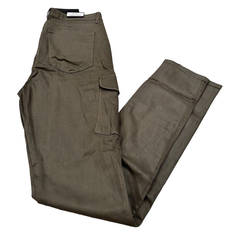 NEW Monfrere Mens Preston Coated Verdant Skinny Cargo Jeans Size 30 NWT